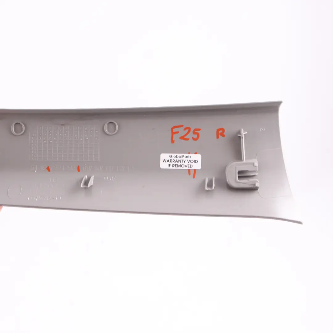 BMW X3 F25 Embellecedor Tapa Maletero Trasero Derecho Gris - SKU 7221298 - Número de pieza 7221298