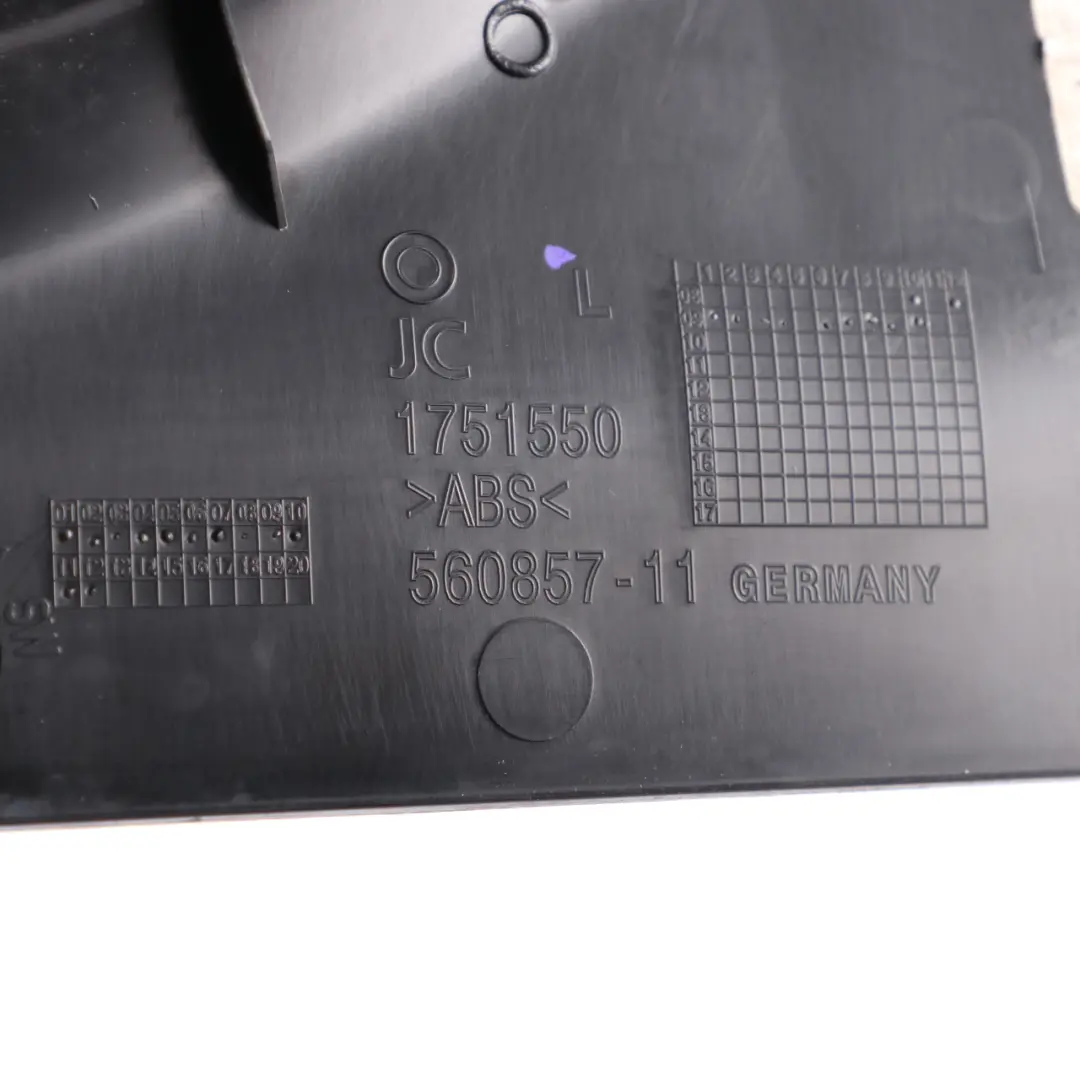  Panel BMW F07 Trim B-pillar Cover Bottom Left N/S Leather Dakota Black - SKU 7221709 - Part number 7221709