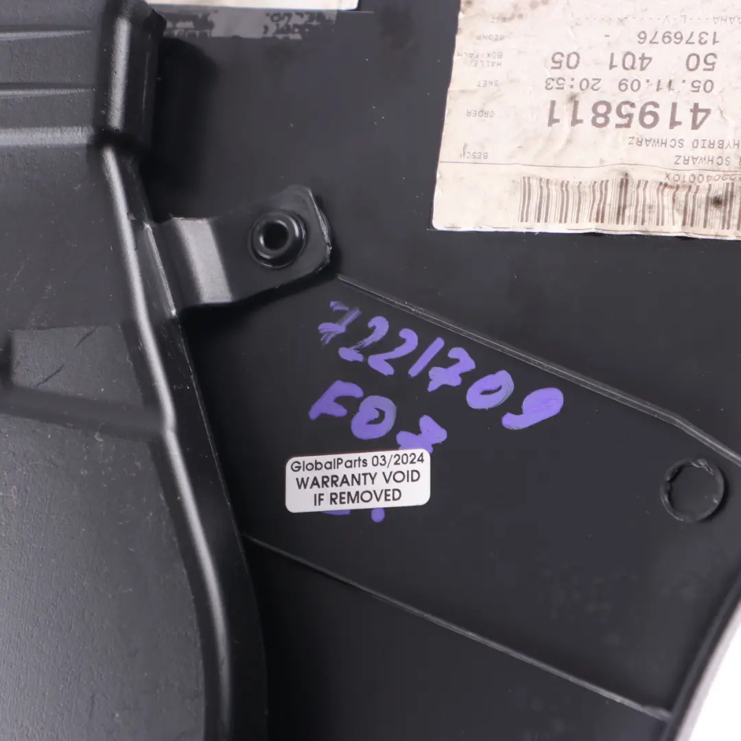  Panel BMW F07 Trim B-pillar Cover Bottom Left N/S Leather Dakota Black - SKU 7221709 - Part number 7221709