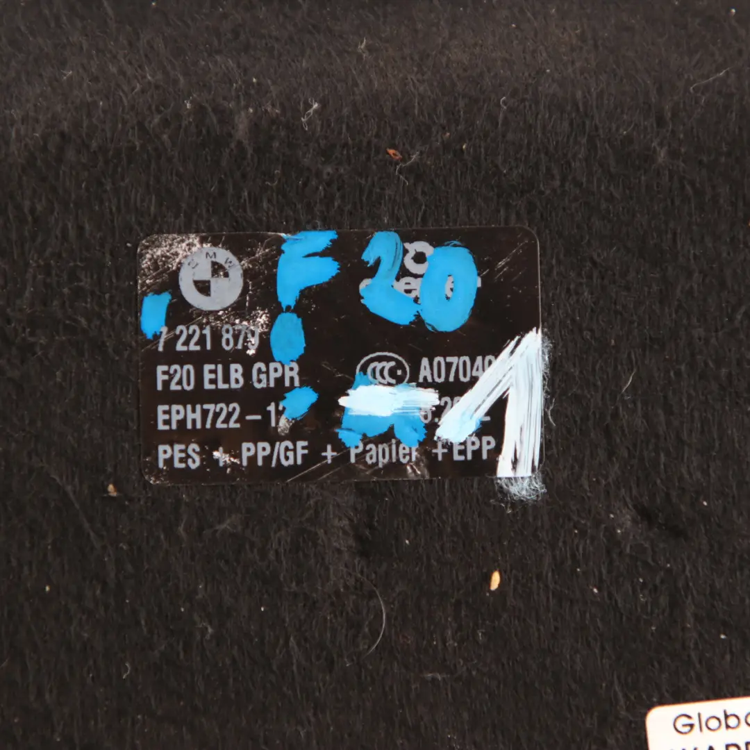 Trunk Floor BMW F20 F21 Boot Carpet Mat Cover Liner to  with Part number 7221879  Trunk Floor BMW F20 F21 Boot Carpet Mat Cover Liner - SKU 7221879-1 - Part number 7221879