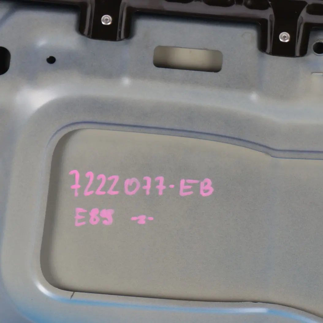 Folding Top Hardtop Roof Shell Front Estoril Blue - B45 to BMW Z4 E89 Cabrio with Part number 7222077 BMW Z4 E89 Cabrio Folding Top Hardtop Roof Shell Front Estoril Blue - B45 - SKU 7222077-EB - Part number 7222077