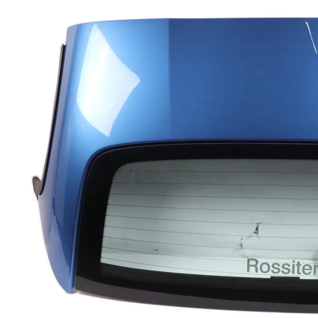 Folding Top Hardtop Roof Shell Window Estoril Blue - B45 to BMW Z4 E89 Rear with Part number 7222078 BMW Z4 E89 Rear Folding Top Hardtop Roof Shell Window Estoril Blue - B45 - SKU 7222078-EB - Part number 7222078