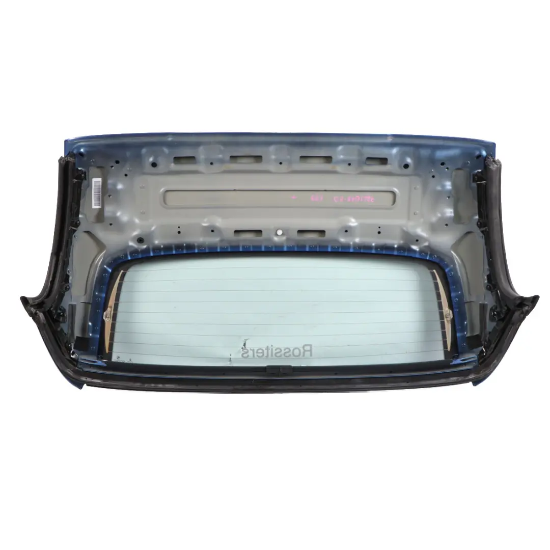 Folding Top Hardtop Roof Shell Window Estoril Blue - B45 to BMW Z4 E89 Rear with Part number 7222078 BMW Z4 E89 Rear Folding Top Hardtop Roof Shell Window Estoril Blue - B45 - SKU 7222078-EB - Part number 7222078
