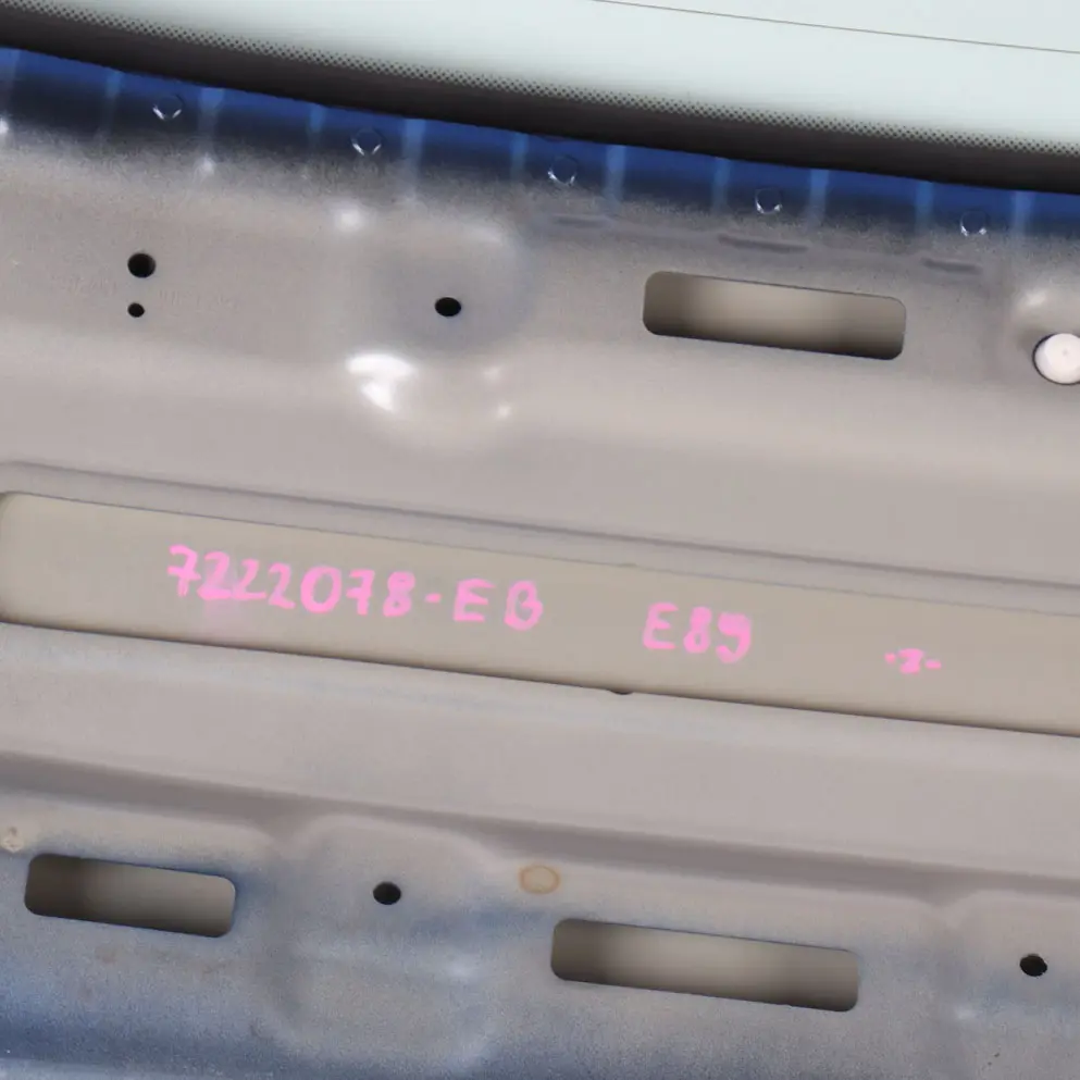 Folding Top Hardtop Roof Shell Window Estoril Blue - B45 to BMW Z4 E89 Rear with Part number 7222078 BMW Z4 E89 Rear Folding Top Hardtop Roof Shell Window Estoril Blue - B45 - SKU 7222078-EB - Part number 7222078