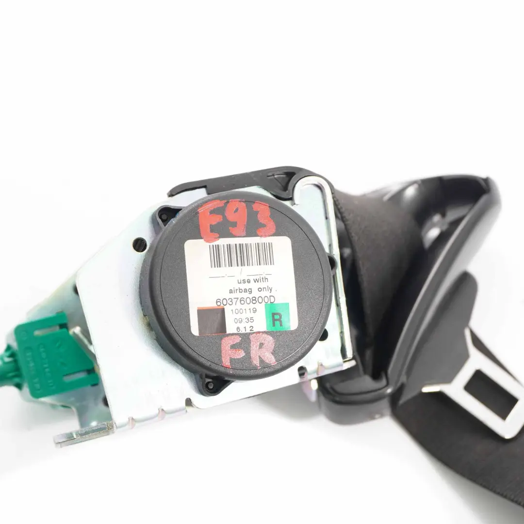 BMW E93 Convertible Seat Belt Upper Seatbelt Front Right O/S Safety Belt - SKU 7222102 - Part number 7222102