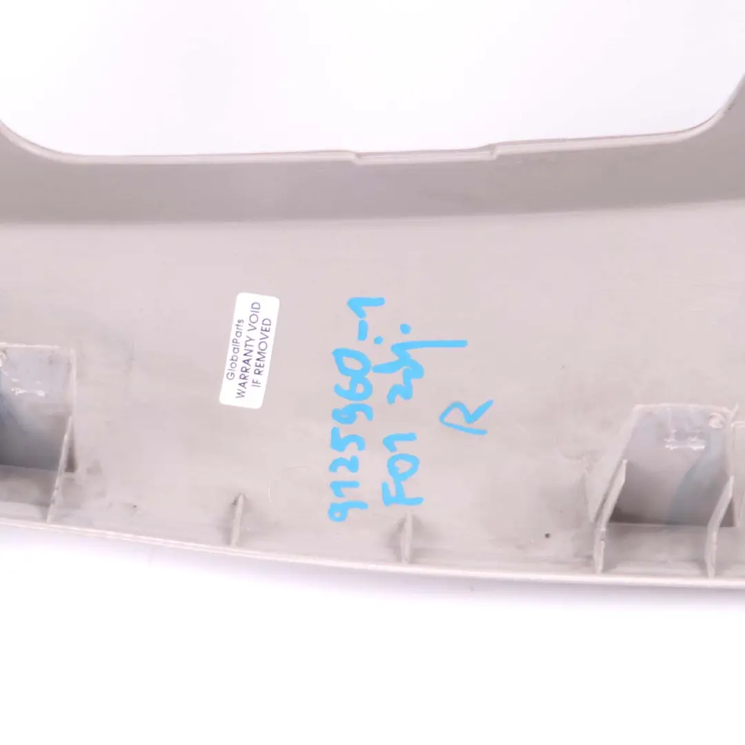 Trim Panel C Column Bottom Pillar Right Everest Grey 9112886 to BMW F01 F02 Cover with Part number 7222114 BMW F01 F02 Cover Trim Panel C Column Bottom Pillar Right Everest Grey 9112886 - SKU 7222114 - Part number 7222114