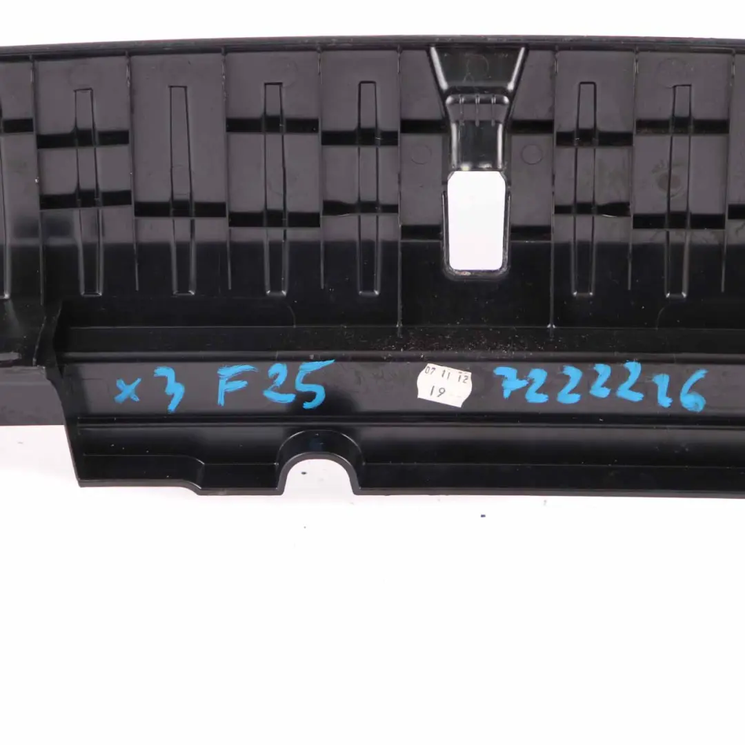 Rivestimento soglia carico Stivale Piano bagagliaio posteriori per BMW F25 con numero di parte 7222216 BMW F25 Rivestimento soglia carico Stivale Piano bagagliaio posteriori - SKU 7222216 - Numero di parte 7222216