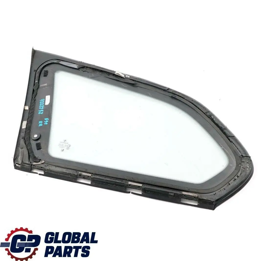 BMW 3 Series E91 Touring Rear Right Window Glass O/S Glanzschwarz High Gloss - SKU 7222252 - Part number 7222252