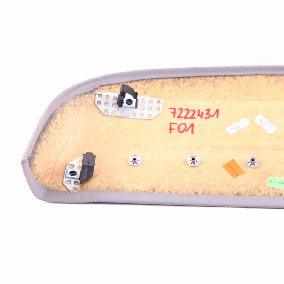 Front Seat Cover BMW F01 F10 F11 Upper Rear Panel Comfort Everest Grey to with Part number 7222431 Front Seat Cover BMW F01 F10 F11 Upper Rear Panel Comfort Everest Grey - SKU 7222431 - Part number 7222431