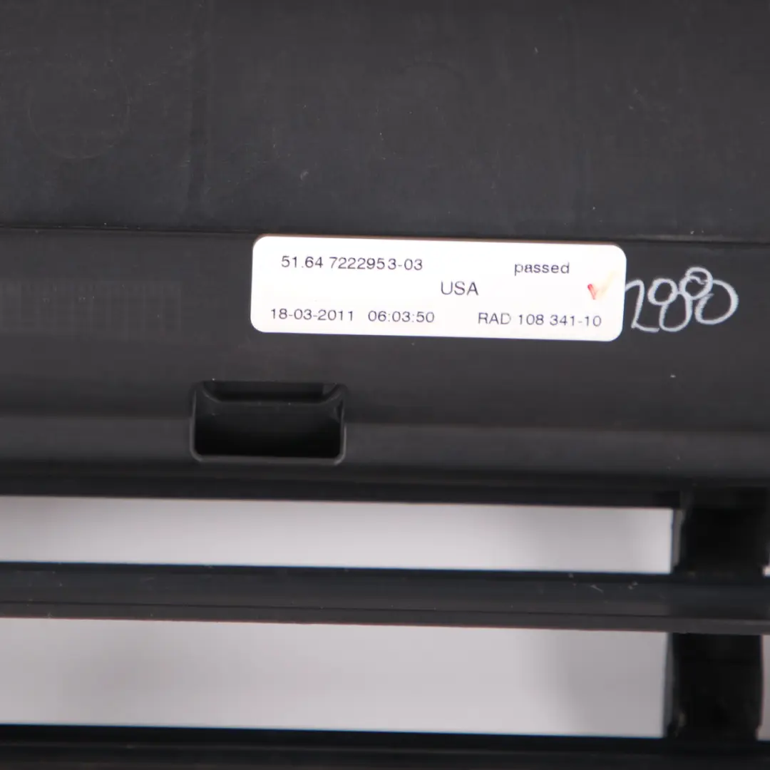 BMW E70 LCI Pannello Frontale Presa D'Aria Radiatore Portante Supporto - SKU 7222953 - Numero di parte 7222953