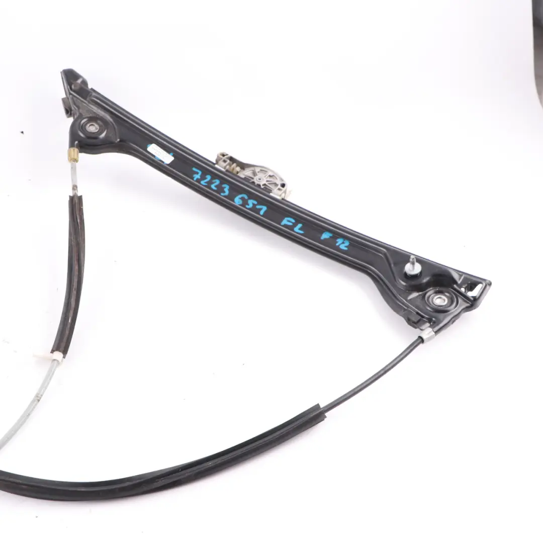 Lève-vitre BMW F12 avant gauche Régulateur Mechanism Avec moteur pour à propos du numéro de pièce 7223651 Lève-vitre BMW F12 avant gauche Régulateur Mechanism Avec moteur - SKU 7223651 - Numéro de pièce 7223651