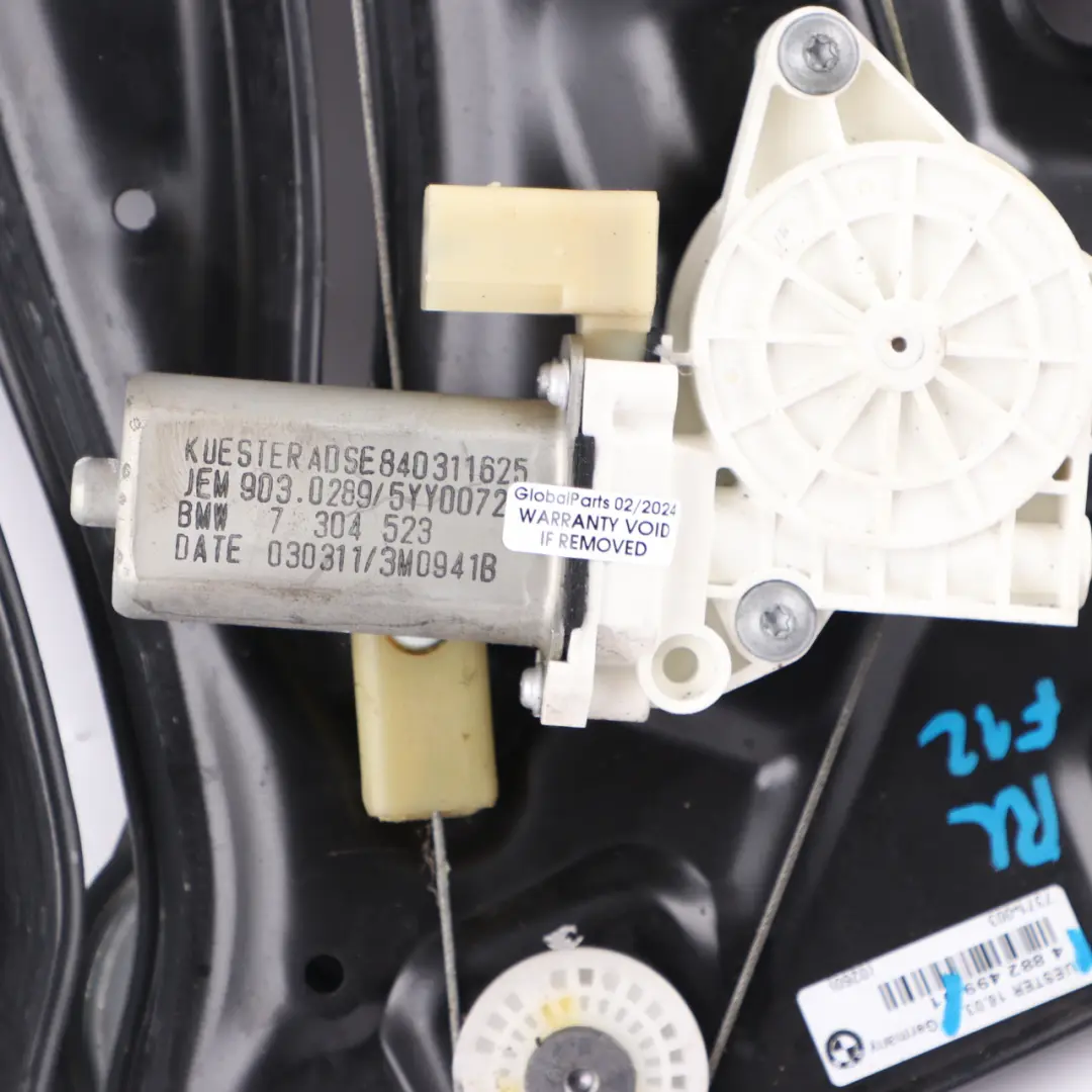 Alzacristalli Posteriore Sinistro Regolatore Meccanismo 4882499 per BMW F12 con numero di parte 7223655 BMW F12 Alzacristalli Posteriore Sinistro Regolatore Meccanismo 4882499 - SKU 7223655 - Numero di parte 7223655