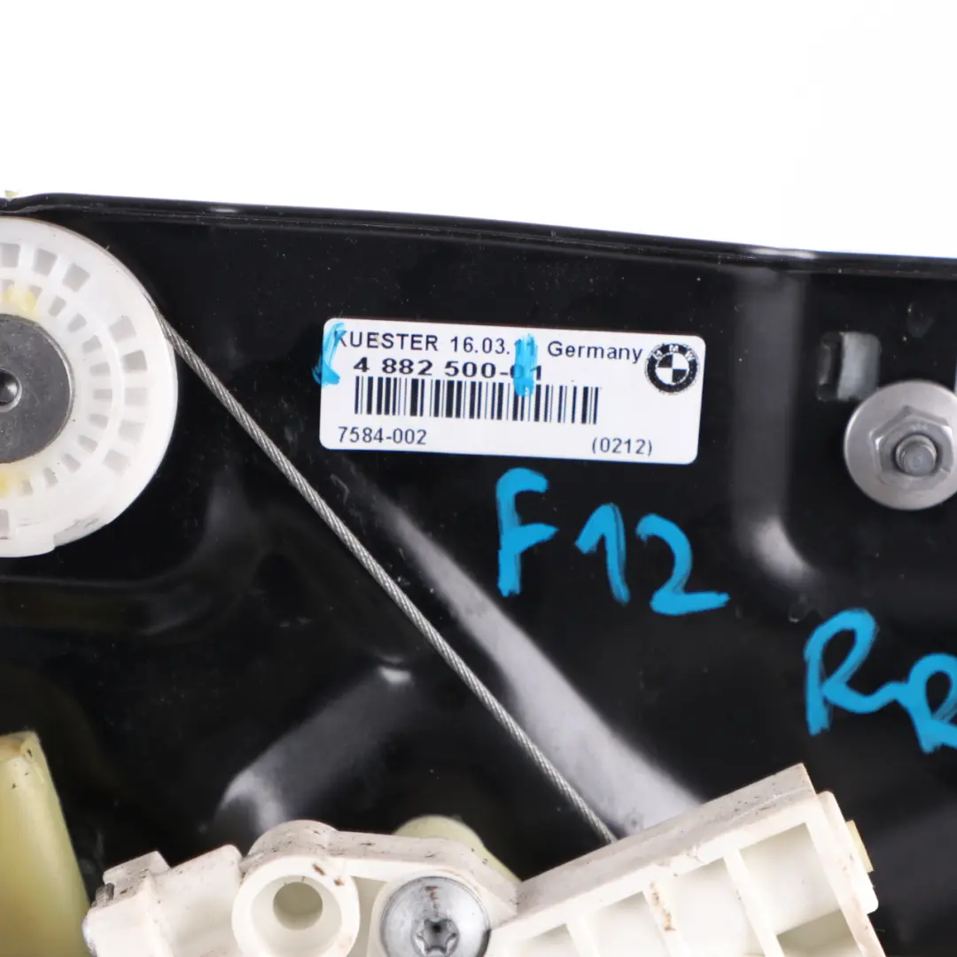 Trasero Derecho Elevalunas Mecanismo Regulador Motor 4882500 para BMW F12 con número de pieza 7223656 BMW F12 Trasero Derecho Elevalunas Mecanismo Regulador Motor 4882500 - SKU 7223656 - Número de pieza 7223656