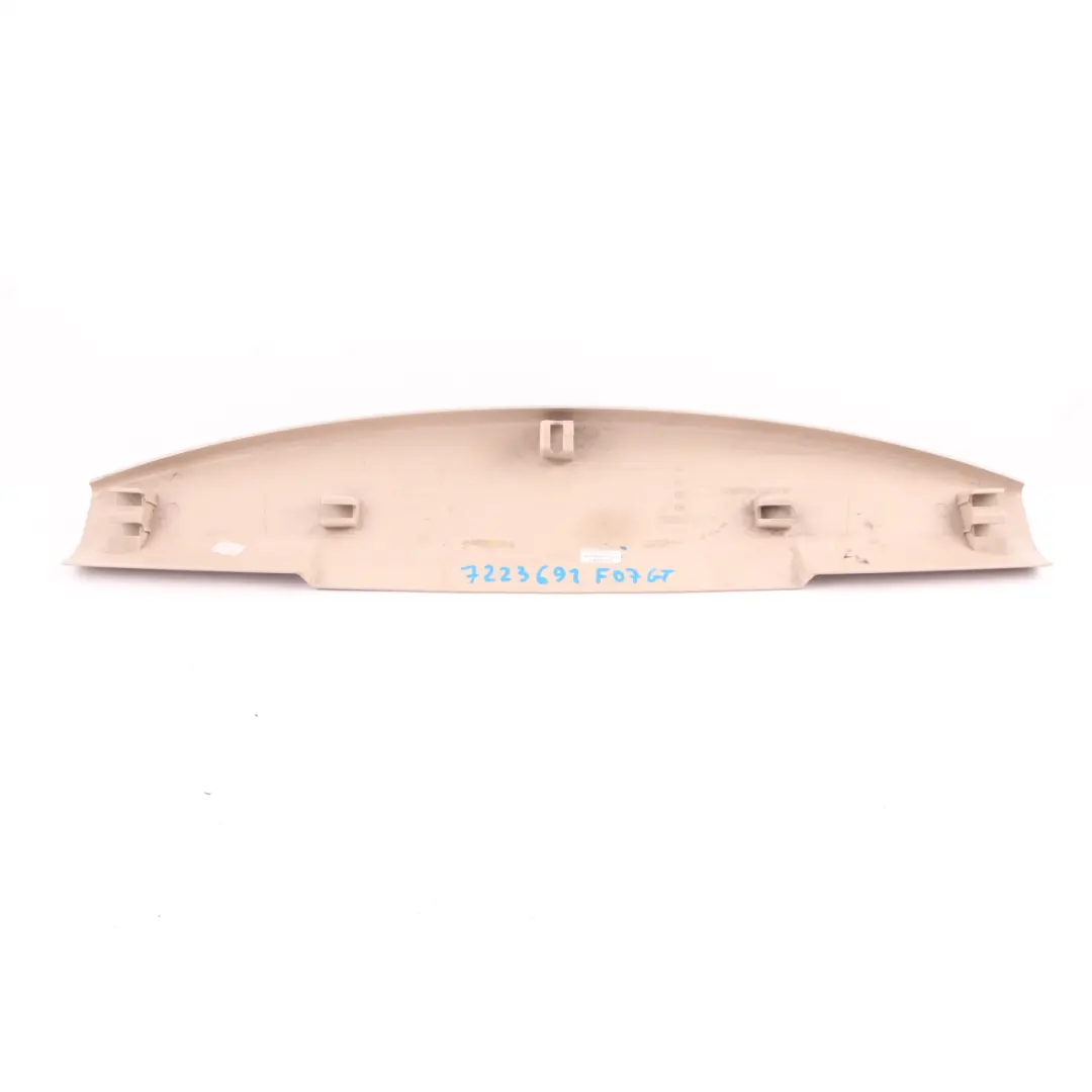  Trunk Panel BMW F07 Boot Lid Tailgate Interior Upper Trim Oyster - SKU 7223691 - Part number 7223691