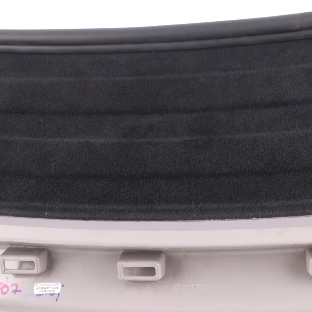 Boot Trunk Lid Tailgate Lower Interior Trim Panel Cover Everest Grey to BMW F07 GT with Part number 7223692 BMW F07 GT Boot Trunk Lid Tailgate Lower Interior Trim Panel Cover Everest Grey - SKU 7223692 - Part number 7223692