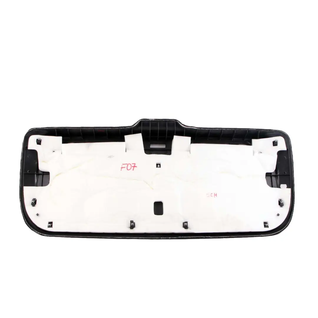 Pannello Portellone Posteriore Coperchio Baule Nero 7201684 per BMW F07 GT con numero di parte 7223715 BMW F07 GT Pannello Portellone Posteriore Coperchio Baule Nero 7201684 - SKU 7223715 - Numero di parte 7223715