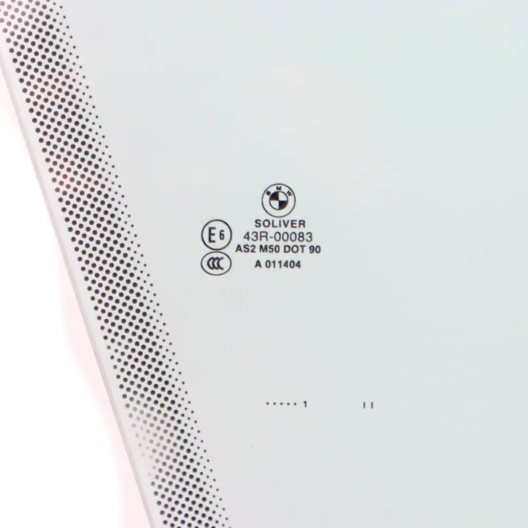 BMW F12 F13 Seitenfenster Tür vorne rechts Glasverglasung grün AS2 - SKU 7224056 - Teilenummer 7224056