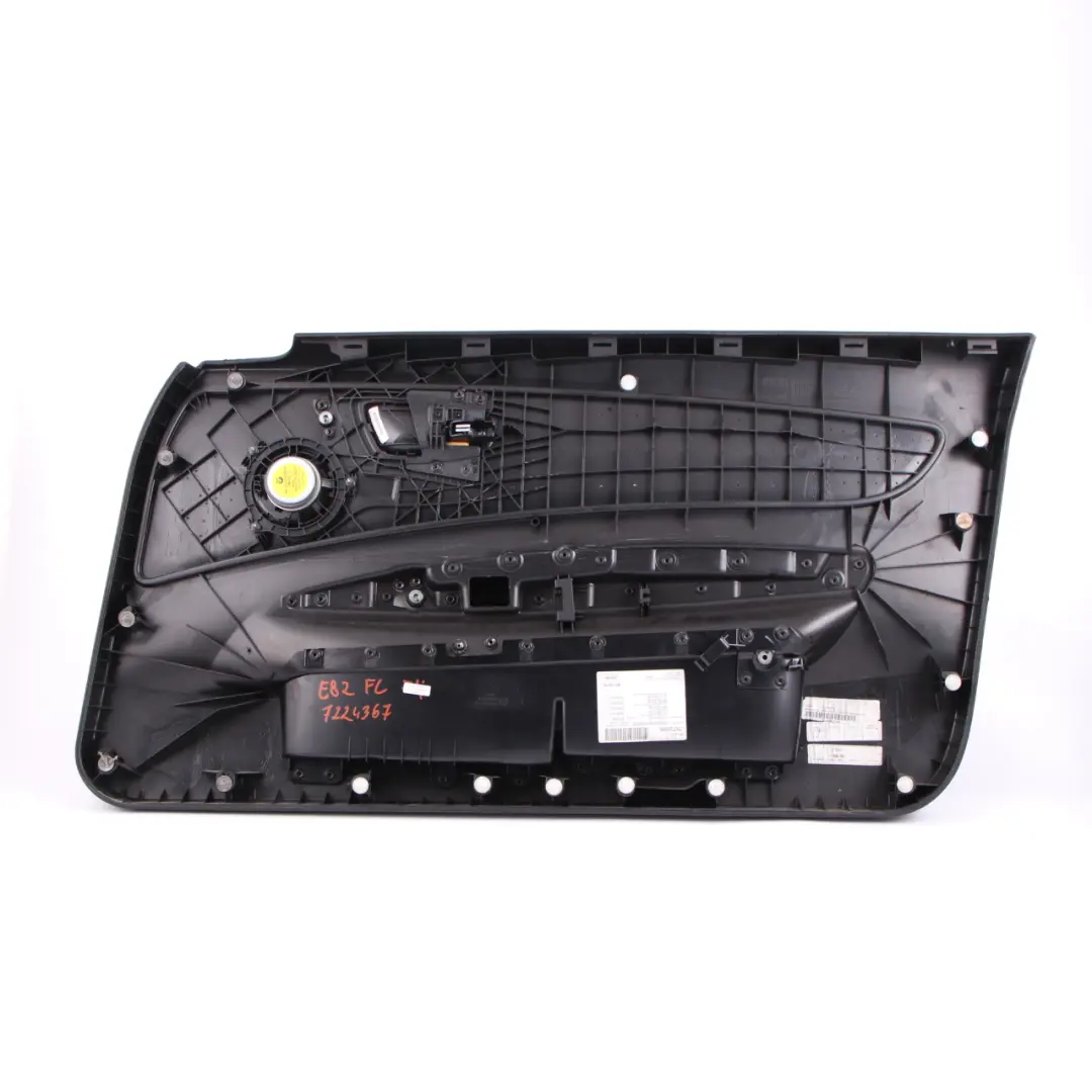 BMW E82 Door Card Front Left N/S Trim Panel Leather Boston Coral Red - SKU 7224367 - Part number 7224367