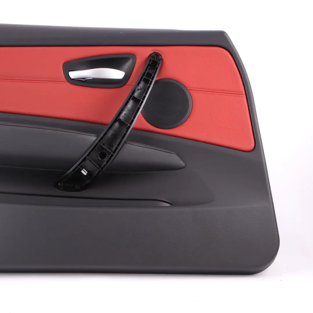 BMW E82 Door Card Front Left N/S Trim Panel Leather Boston Coral Red - SKU 7224367 - Part number 7224367