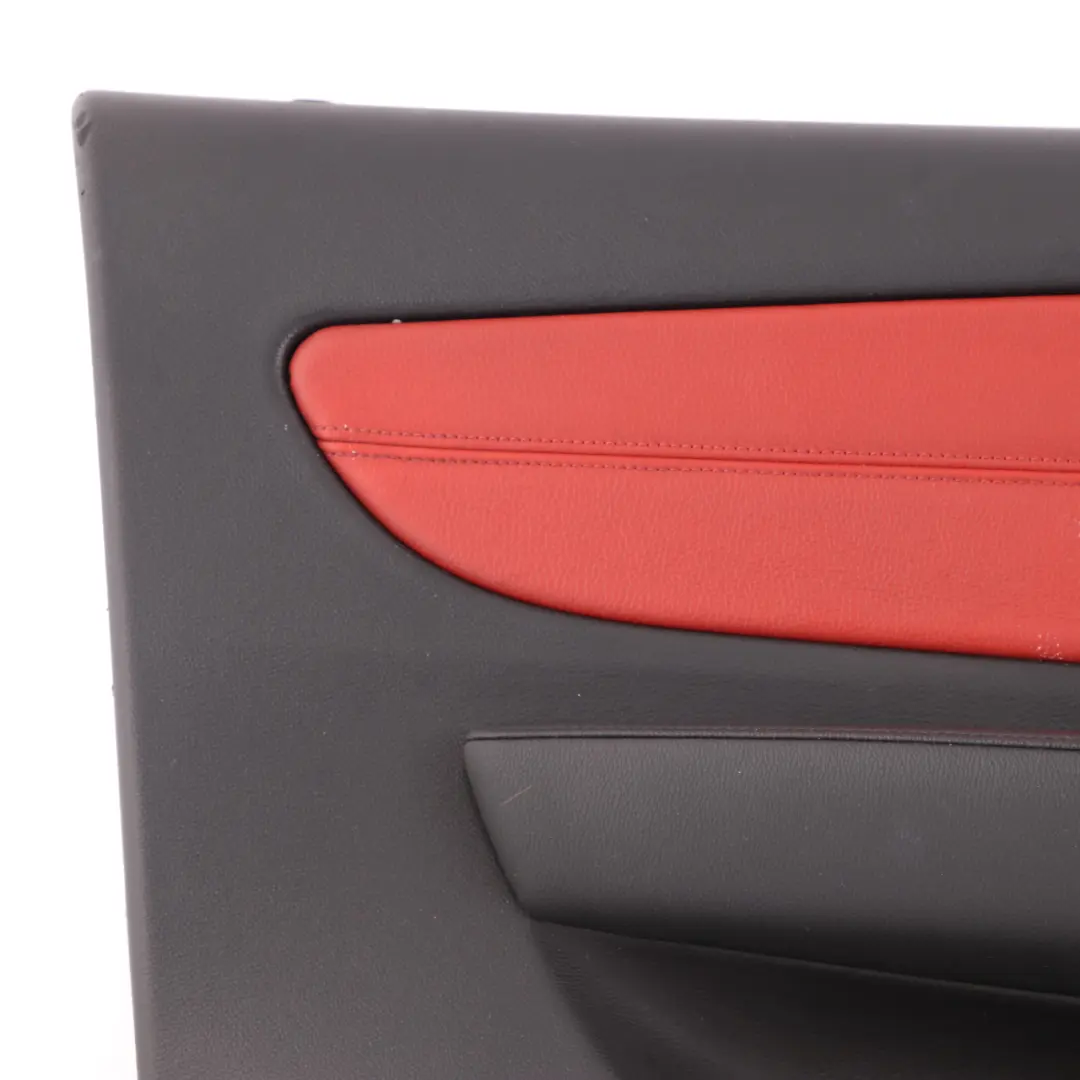 BMW E82 Door Card Front Left N/S Trim Panel Leather Boston Coral Red - SKU 7224367 - Part number 7224367