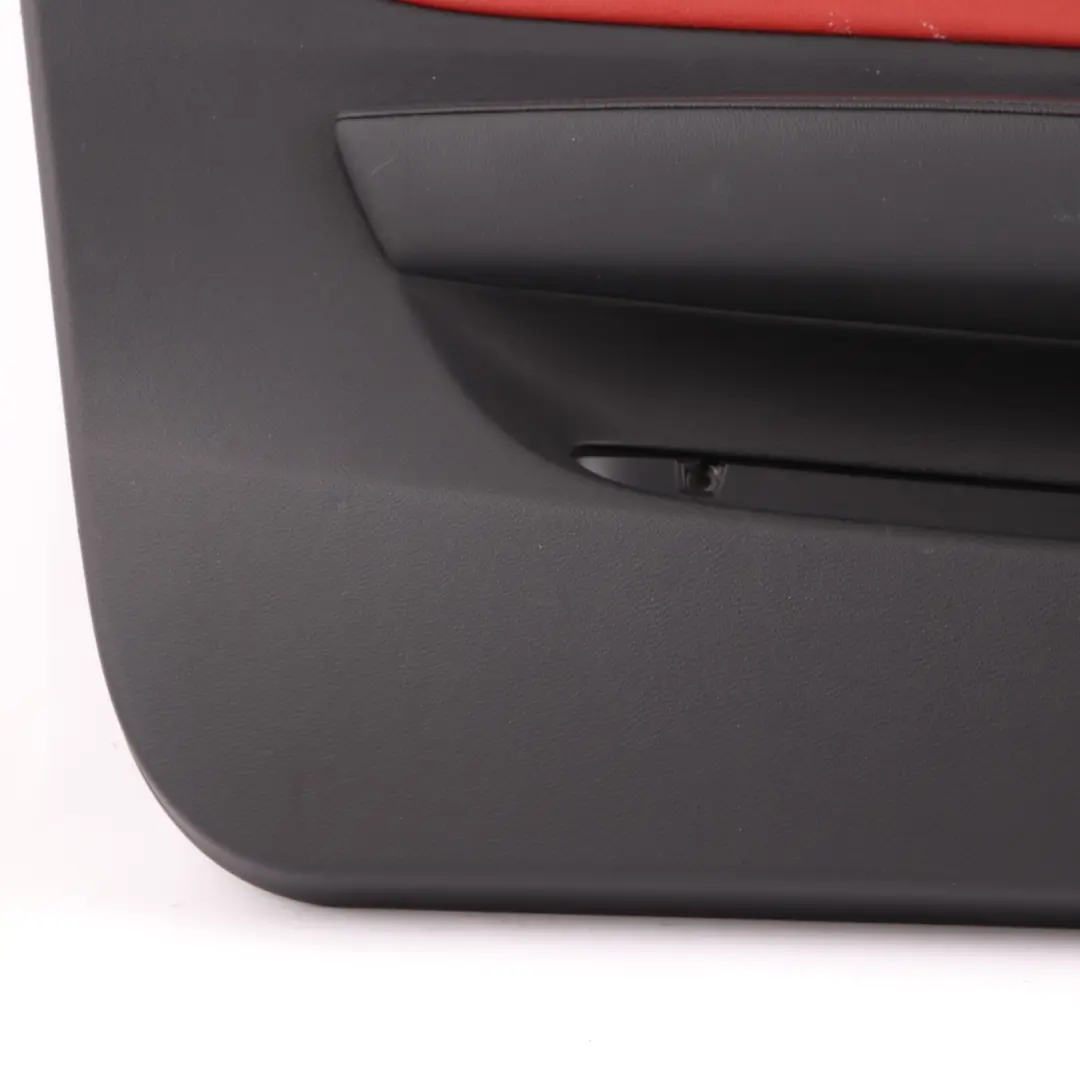 BMW E82 Door Card Front Left N/S Trim Panel Leather Boston Coral Red - SKU 7224367 - Part number 7224367