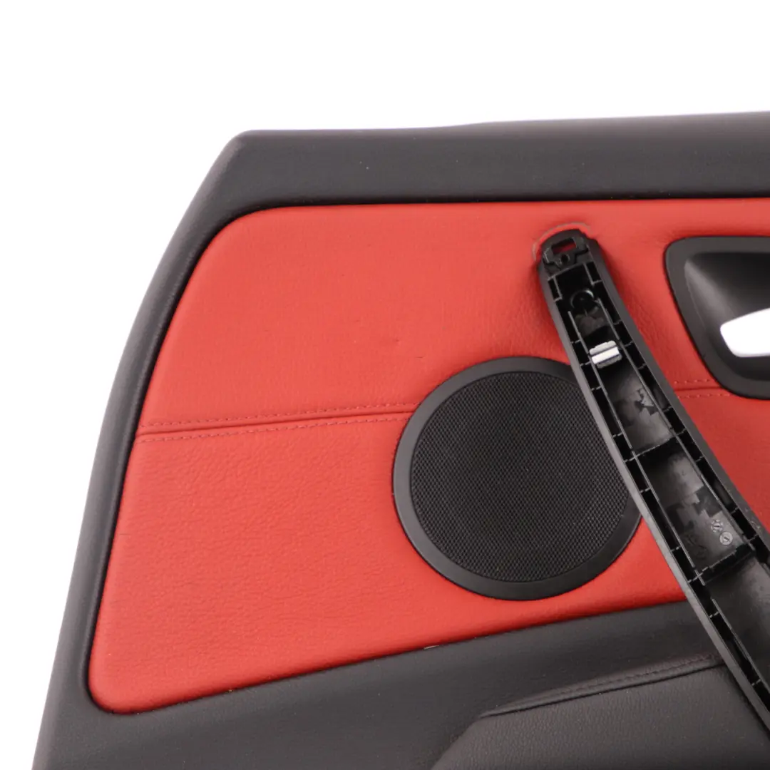 Door Card Front Right O/S Trim Panel Leather Boston Coral Red to BMW E82 with Part number 7224368 BMW E82 Door Card Front Right O/S Trim Panel Leather Boston Coral Red - SKU 7224368 - Part number 7224368