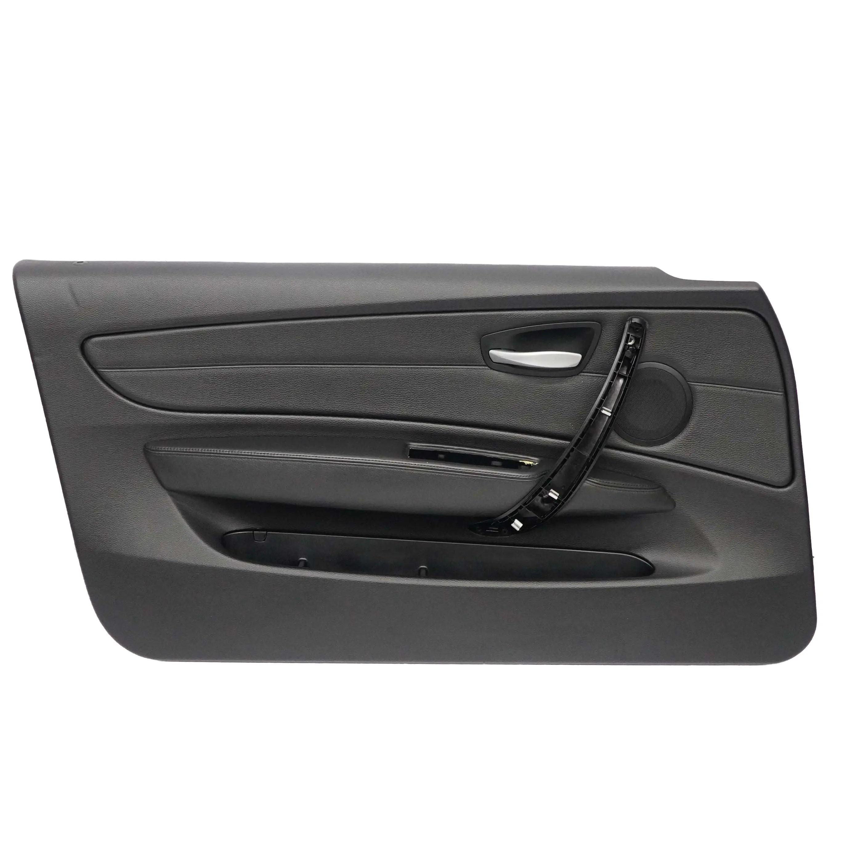 BMW E88 Scheda Porta Anteriore Sinistra Cabrio Pannello Pelle Nera Boston