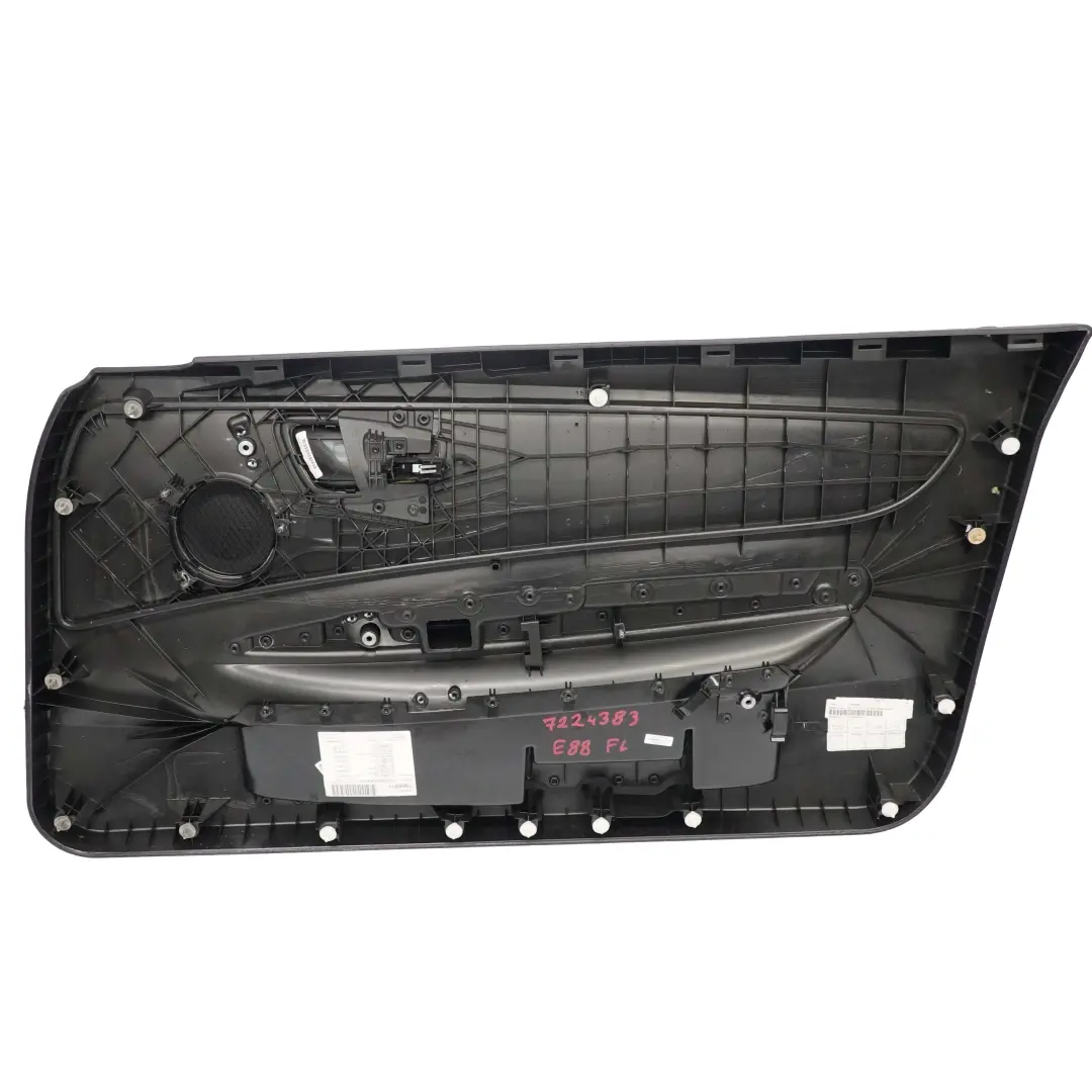 BMW E88 Door Card Front Left N/S Cabrio Trim Panel Black Leather Boston - SKU 7224383 - Part number 7224383