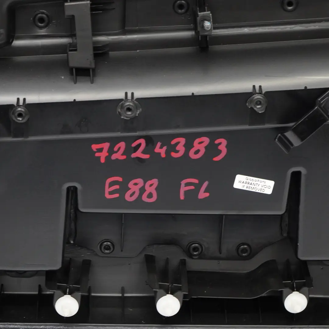 BMW E88 Tarjeta De Puerta Delantera Izquierda Trim Panel Cuero Negro Boston - SKU 7224383 - Número de pieza 7224383