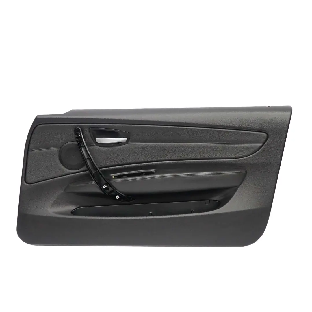 Door Card Front Right O/S Cabrio Trim Panel Black Leather Boston to BMW E88 with Part number 7224383 BMW E88 Door Card Front Right O/S Cabrio Trim Panel Black Leather Boston - SKU 7224384 - Part number 7224383