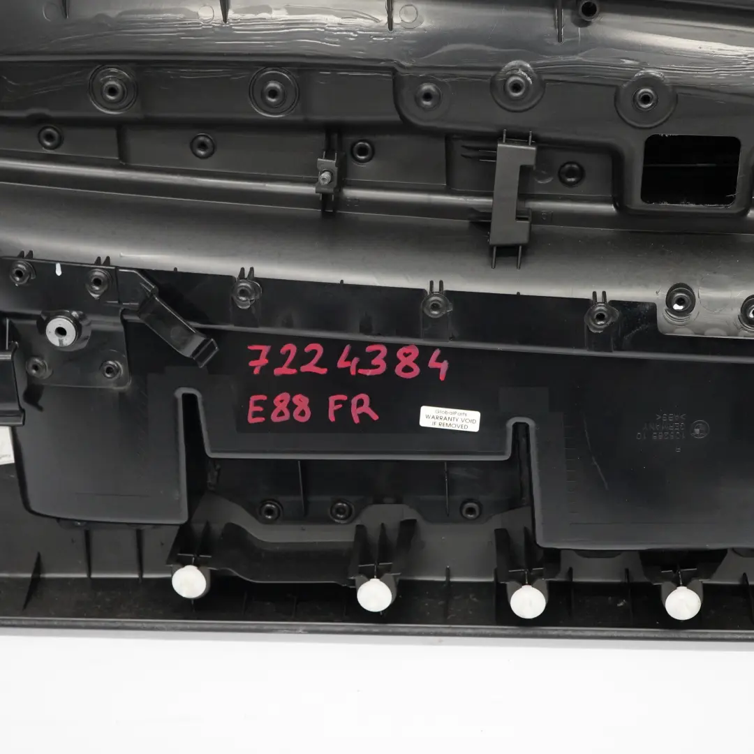 BMW E88 Scheda Porta Anteriore Destra Cabrio Pannello Trim Pelle Nera Boston - SKU 7224384 - Numero di parte 7224383