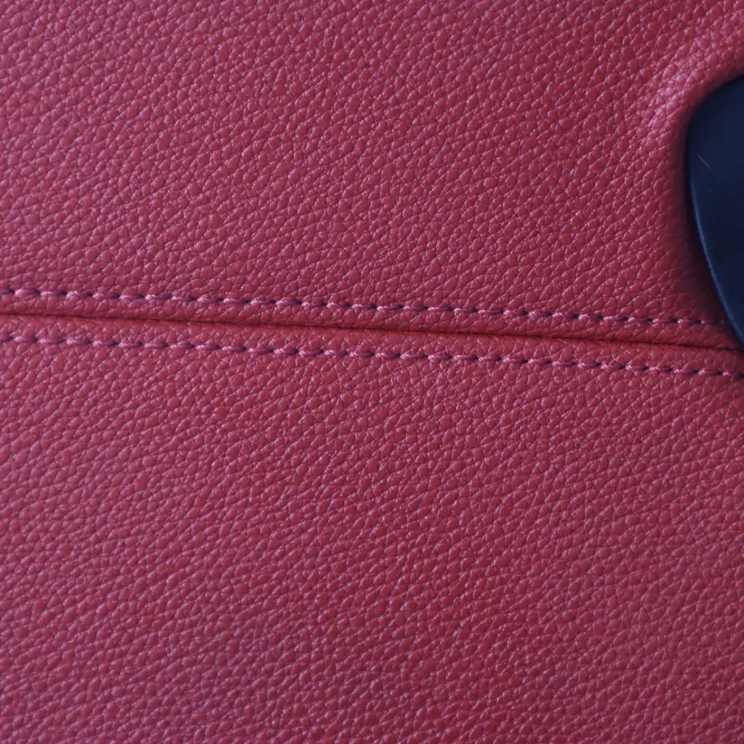 BMW E88 Door Card Front Left N/S Door Trim Panel Leather Coral Red Black - SKU 7224389 - Part number 7224389