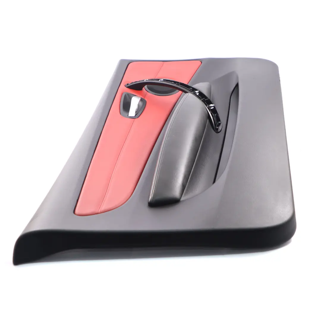 Carte de Porte Avant Gauche Panneau de Porte Cuir Rouge Corail Noir pour BMW E88 à propos du numéro de pièce 7224389 BMW E88 Carte de Porte Avant Gauche Panneau de Porte Cuir Rouge Corail Noir - SKU 7224389 - Numéro de pièce 7224389