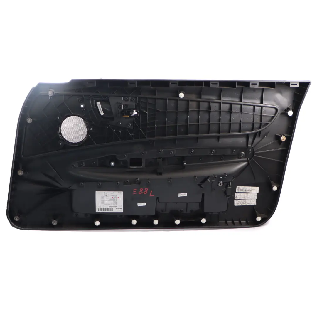 BMW E88 Door Card Front Left N/S Door Trim Panel Leather Coral Red Black - SKU 7224389 - Part number 7224389