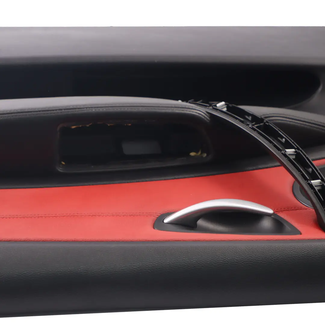 BMW E88 Tarjeta de Puerta Delantera Derecha Embellecedor De Puerta Rojo Negro - SKU 7224390 - Número de pieza 7224390