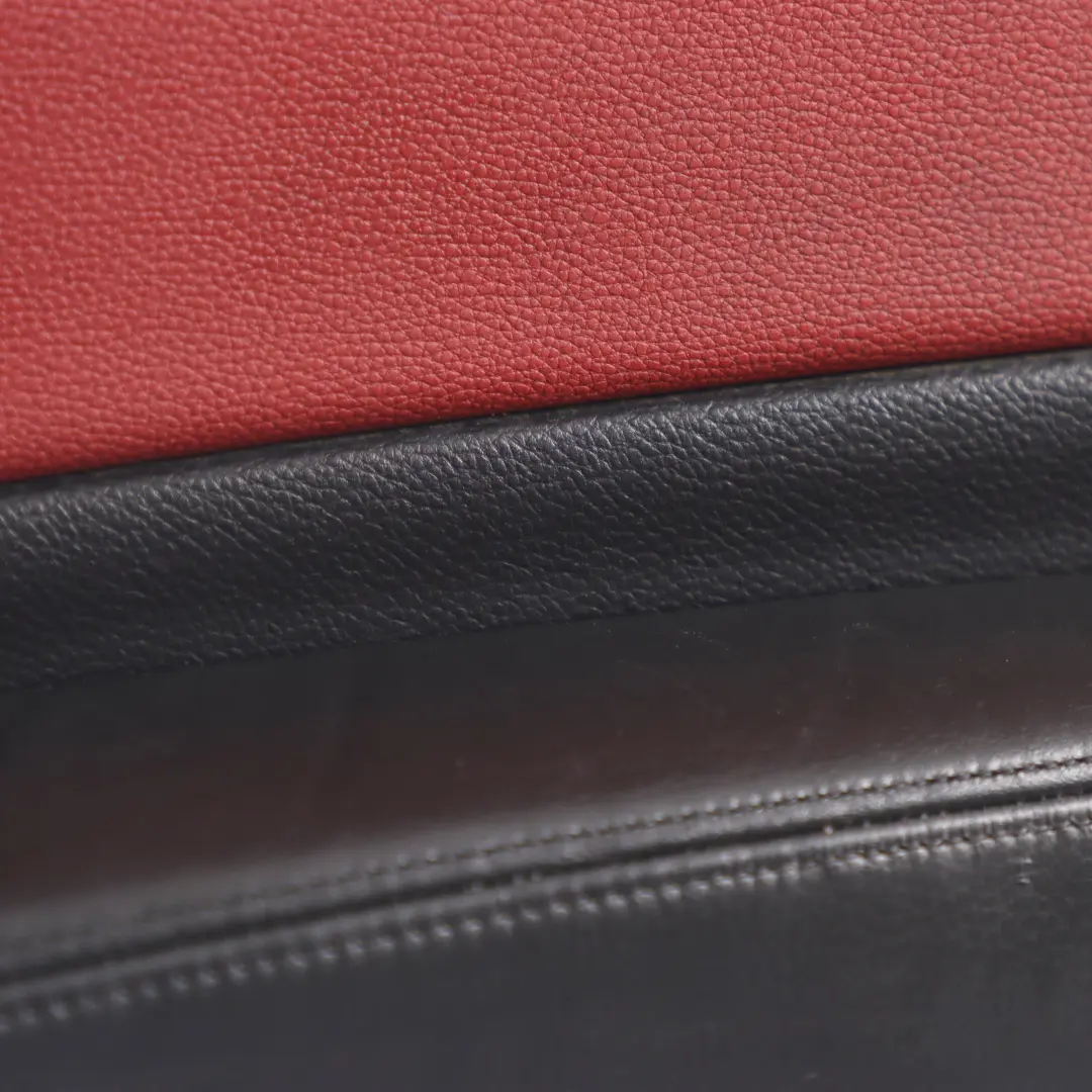 Carte de Porte Avant Droite Panneau de Porte Cuir Rouge Corail Noir pour BMW E88 à propos du numéro de pièce 7224390 BMW E88 Carte de Porte Avant Droite Panneau de Porte Cuir Rouge Corail Noir - SKU 7224390 - Numéro de pièce 7224390