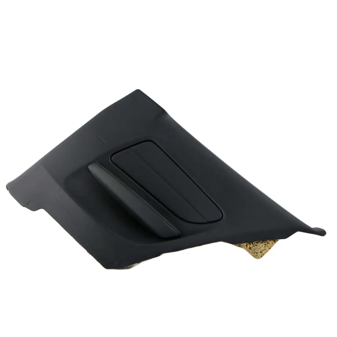 Trasera Derecha Lateral Panel Trim Tarjeta Cuero Boston Negro para BMW E81 con número de pieza 7224396 BMW E81 Trasera Derecha Lateral Panel Trim Tarjeta Cuero Boston Negro - SKU 7224396 - Número de pieza 7224396