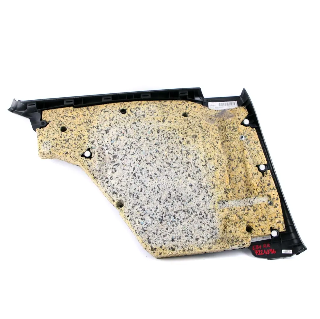 BMW E81 Boczek Tapicerka Tylny Prawy Tył Prawy Czarny - SKU 7224396 - Numer Części 7224396