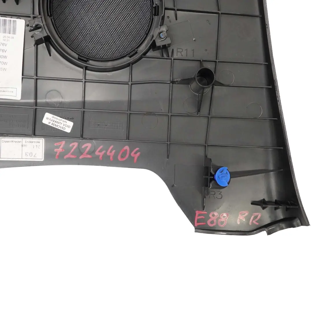 Seitenverkleidung Hinten Rechts Leder Boston Schwarz für BMW E88 Cabrio mit Teilenummer 7224404 BMW E88 Cabrio Seitenverkleidung Hinten Rechts Leder Boston Schwarz - SKU 7224404 - Teilenummer 7224404