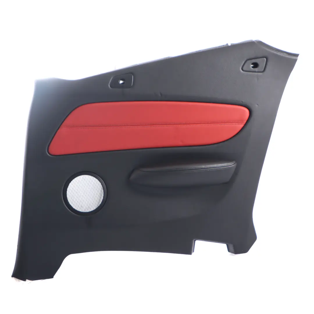 Lateral Trim Panel BMW E88 Rear Right O/S Covering Leather Boston Coral Red to with Part number 7224410 Lateral Trim Panel BMW E88 Rear Right O/S Covering Leather Boston Coral Red - SKU 7224410 - Part number 7224410