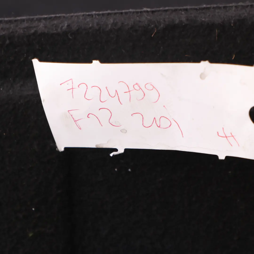 Cubre Alfombra Maletero BMW F12 Negro para con número de pieza 7224799 Cubre Alfombra Maletero BMW F12 Negro - SKU 7224799 - Número de pieza 7224799