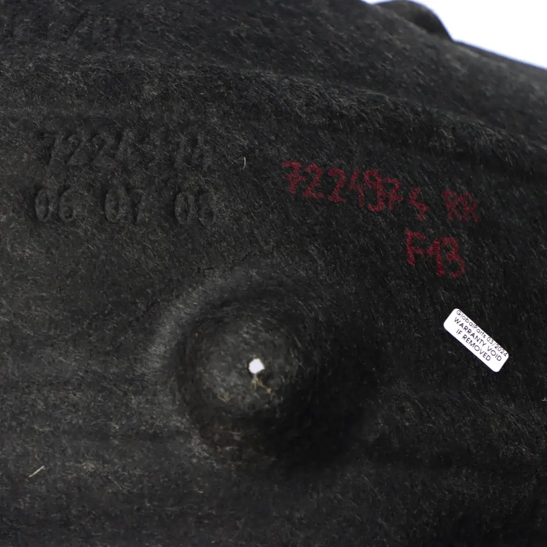  Radlauf Abdeckung BMW F12 F13 Hinten Rechts Innen Verkleidung Blende - SKU 7224974 - Teilenummer 7224974