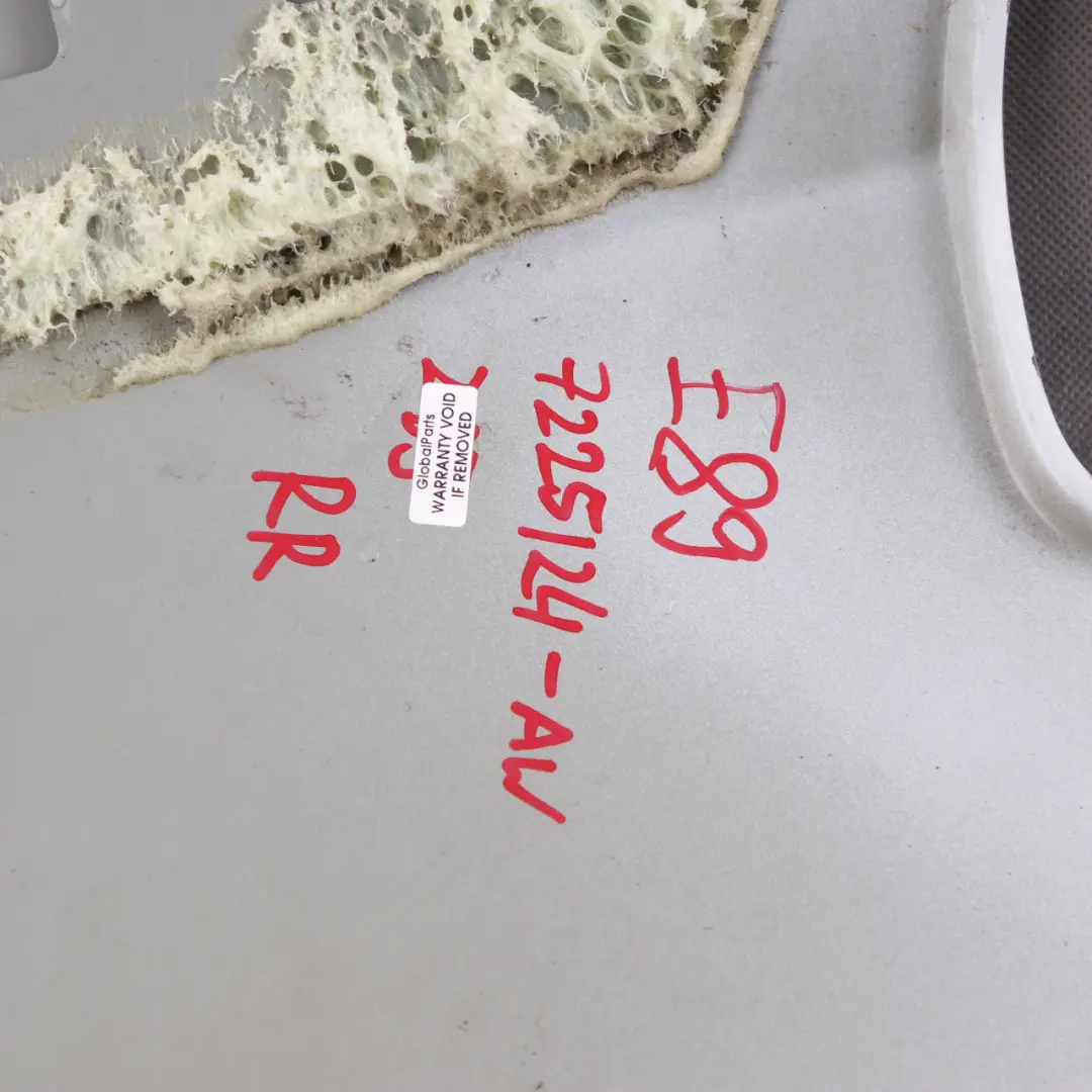 Side Panel BMW Z4 E89 Rear Right O/S Quarter Wing Fender Alpinweiss White - 300 to with Part number 7225124 Side Panel BMW Z4 E89 Rear Right O/S Quarter Wing Fender Alpinweiss White - 300 - SKU 7225124-AW - Part number 7225124