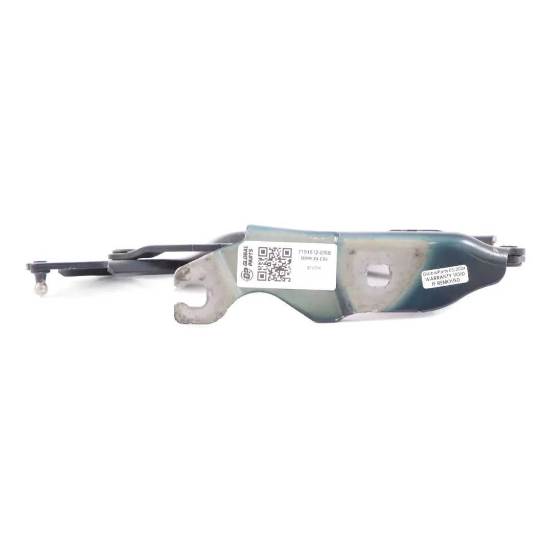 BMW Z4 E89 Cerniera Cofano Motore Destra Blu Mare Profondo - A76 7191512 - SKU 7225128-DSB - Numero di parte 7225128