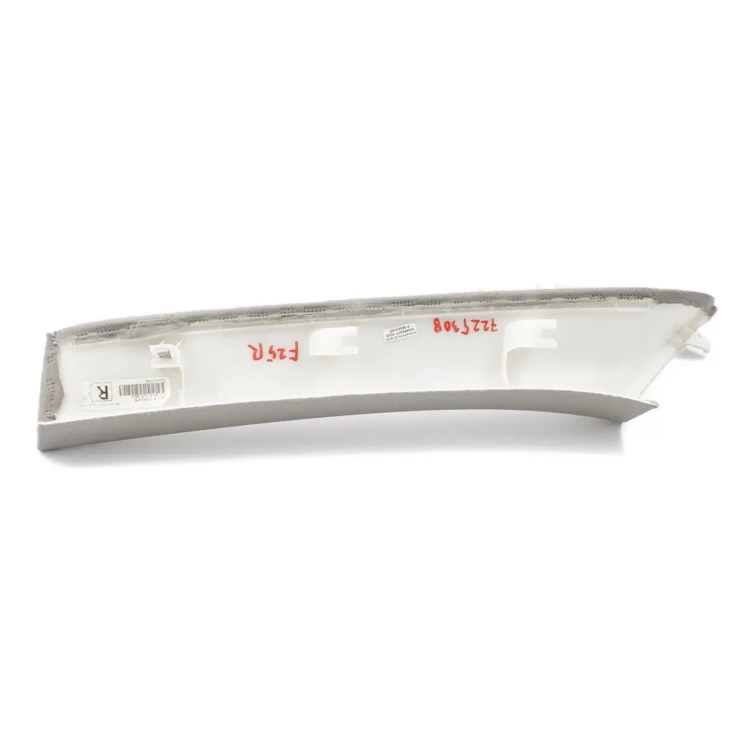 BMW X3 F25 A Pilar Interior Cubierta Columna Trim Panel Derecho Gris - SKU 7225308 - Número de pieza 7225308