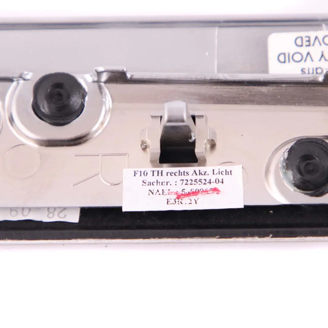 BMW F10 F11 Listwa Panel Osłona Drzwi Prawy Tył Aluminium - SKU 7225524 - Numer Części 7225524