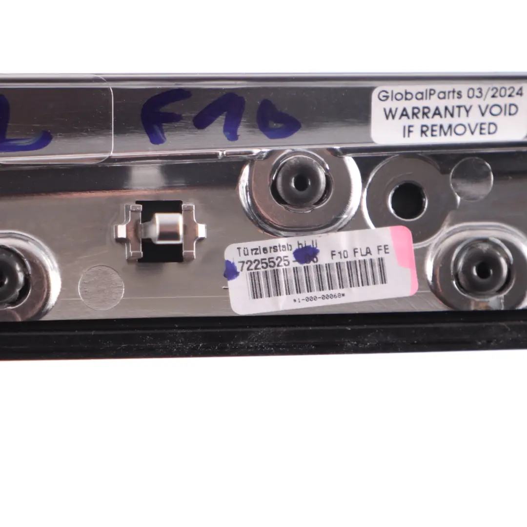 BMW F10 F11 Listwa Panel Osłona Drzwi Lewy Tył Lewa Tylna Drewno - SKU 7225525 - Numer Części 7225525
