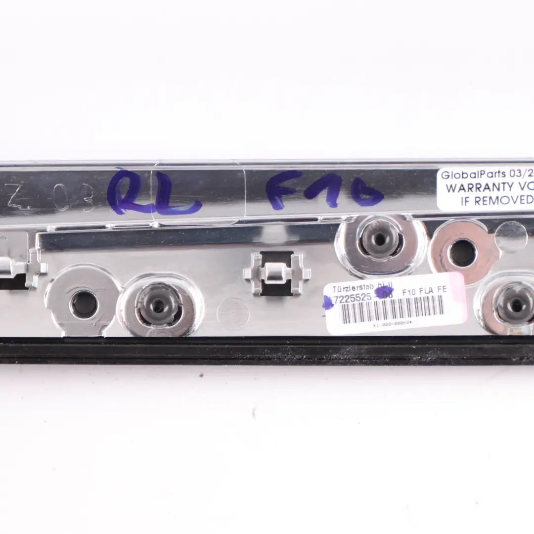BMW F10 F11 Tira puerta Embellecedor Tapa Trasera Izquierda Madera Fina - SKU 7225525 - Número de pieza 7225525