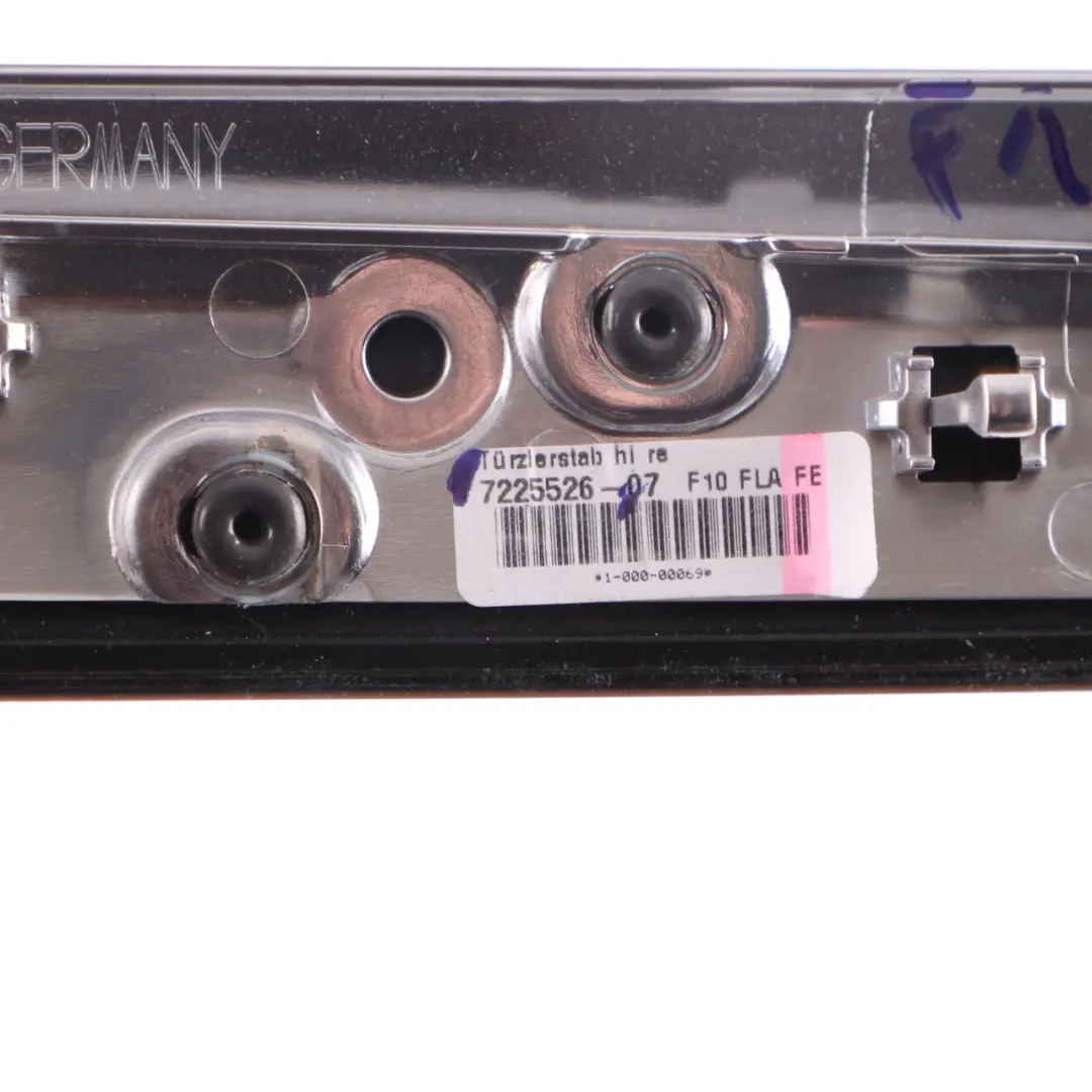 BMW F10 F11 Tira puerta Decoración Trim Trasera Derecha Tapa Madera Fina - SKU 7225526 - Número de pieza 7225526