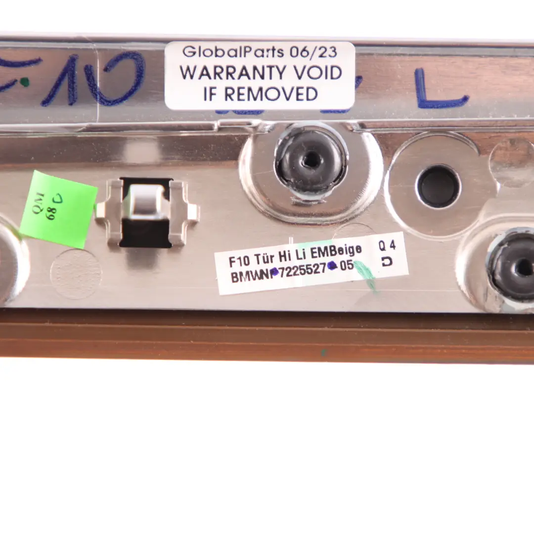 Listwa Panel Osłona Drzwi Prawy Tył Tylna Lewa Drewno do BMW F10 F11 o numerze 7225527 BMW F10 F11 Listwa Panel Osłona Drzwi Prawy Tył Tylna Lewa Drewno - SKU 7225527 - Numer Części 7225527